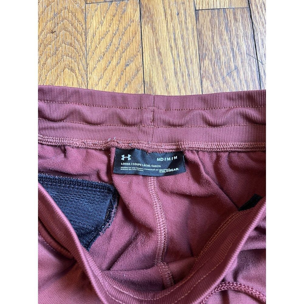 Under Armour Jogger Pants Men's M Loose Fit ColdGear Fleece Lined Copper Color - Picture 7 of 11